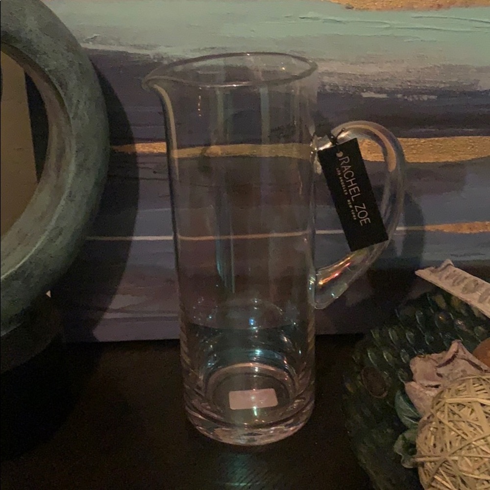 Rachel Zoe Iridescent Glass Pitcher